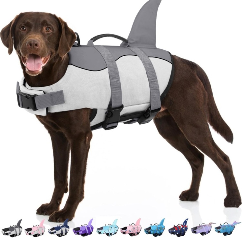 Shark Dog Life Jacket, Shark Life Jacket, Shark Life Vest for DOGS